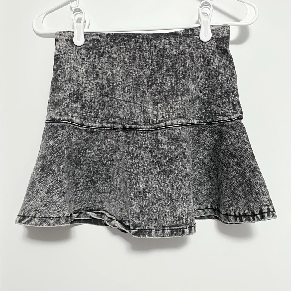 Grey Denim Skirt, Size S - New